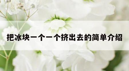 把冰块一个一个挤出去的简单介绍