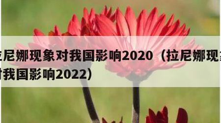 拉尼娜现象对我国影响2020（拉尼娜现象对我国影响2022）