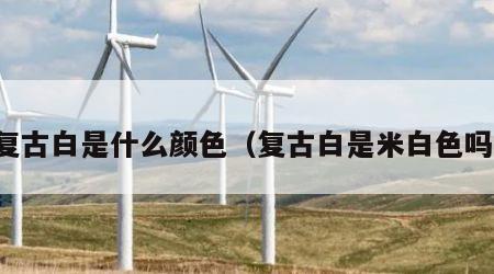 复古白是什么颜色（复古白是米白色吗）