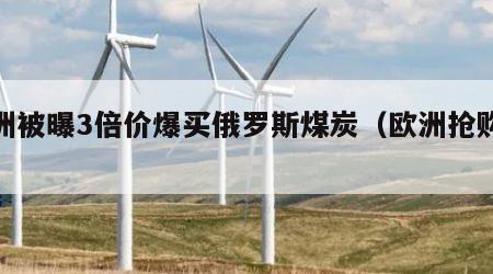欧洲被曝3倍价爆买俄罗斯煤炭（欧洲抢购煤炭）