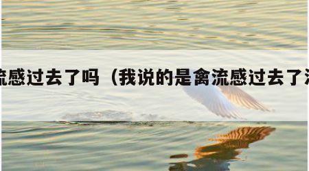 禽流感过去了吗（我说的是禽流感过去了没有）