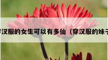 穿汉服的女生可以有多仙（穿汉服的妹子）