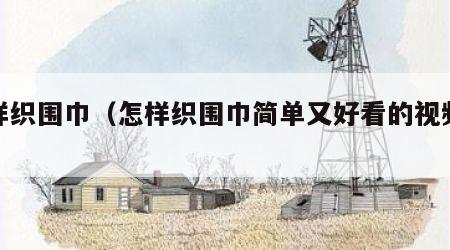 怎样织围巾（怎样织围巾简单又好看的视频教程）