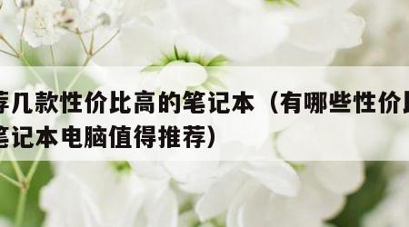 推荐几款性价比高的笔记本（有哪些性价比高的笔记本电脑值得推荐）