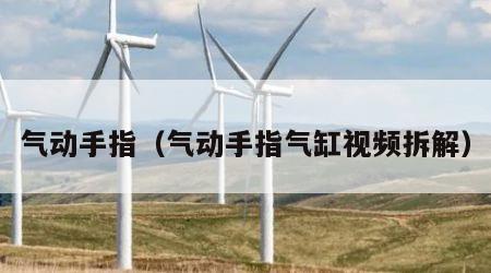 气动手指（气动手指气缸视频拆解）