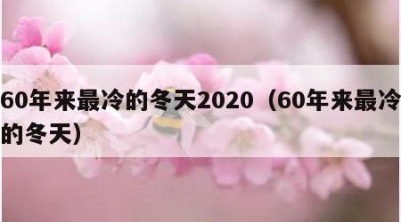 60年来最冷的冬天2020（60年来最冷的冬天）