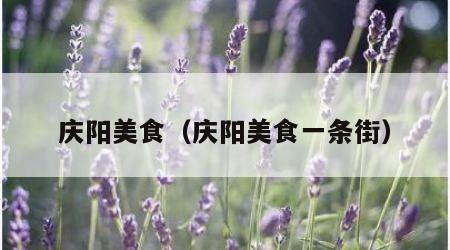 庆阳美食（庆阳美食一条街）