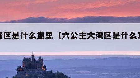 大湾区是什么意思（六公主大湾区是什么意思）