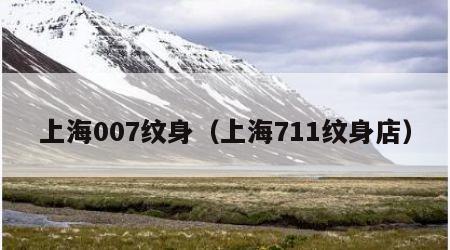 上海007纹身（上海711纹身店）