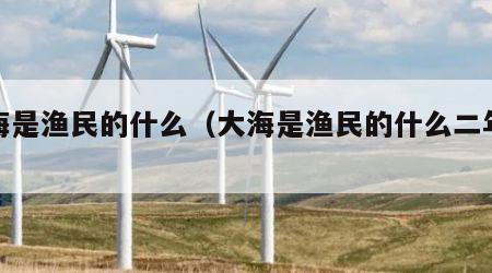 大海是渔民的什么（大海是渔民的什么二年级）