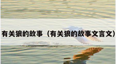 有关狼的故事（有关狼的故事文言文）