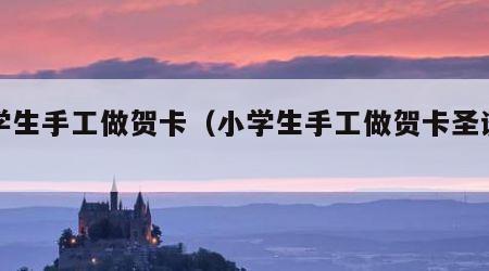 小学生手工做贺卡（小学生手工做贺卡圣诞节）
