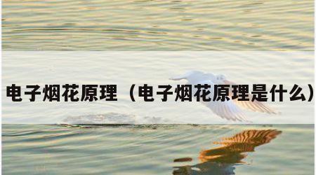 电子烟花原理（电子烟花原理是什么）