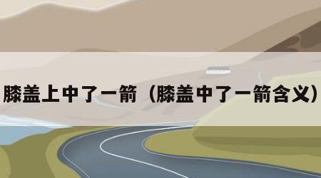膝盖上中了一箭（膝盖中了一箭含义）