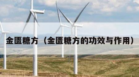金匮糖方（金匮糖方的功效与作用）