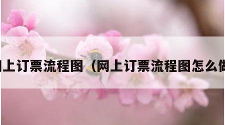网上订票流程图（网上订票流程图怎么做）