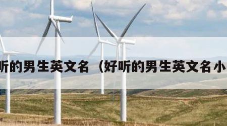 好听的男生英文名（好听的男生英文名小众）