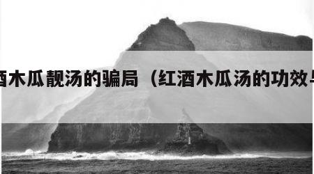 红酒木瓜靓汤的骗局（红酒木瓜汤的功效与作用）