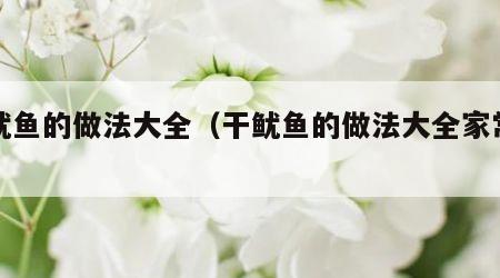干鱿鱼的做法大全（干鱿鱼的做法大全家常视频）