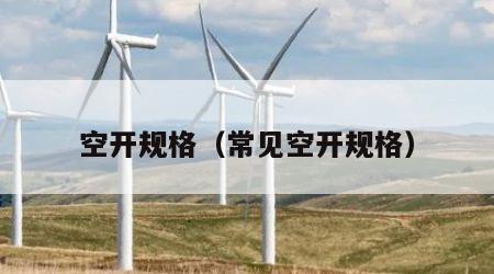 空开规格（常见空开规格）