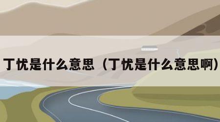 丁忧是什么意思（丁忧是什么意思啊）