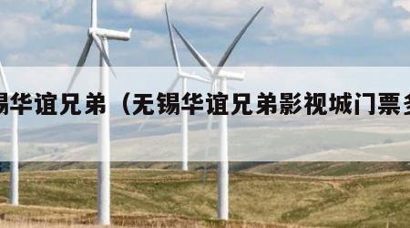 无锡华谊兄弟（无锡华谊兄弟影视城门票多少钱）