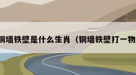铜墙铁壁是什么生肖（铜墙铁壁打一物）