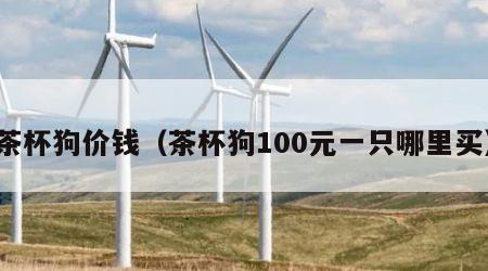茶杯狗价钱（茶杯狗100元一只哪里买）