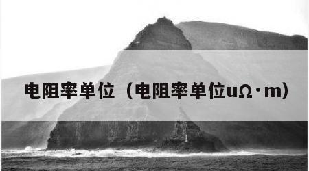 电阻率单位（电阻率单位uΩ·m）