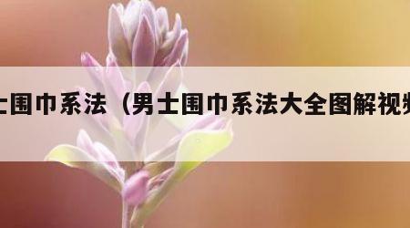 男士围巾系法（男士围巾系法大全图解视频教程）