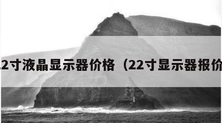 22寸液晶显示器价格（22寸显示器报价）
