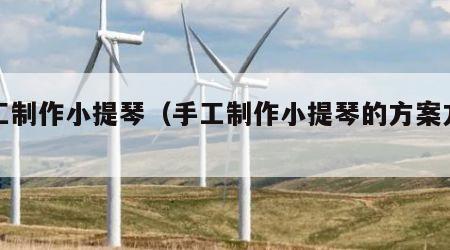 手工制作小提琴（手工制作小提琴的方案方案）