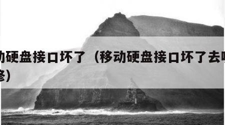 移动硬盘接口坏了（移动硬盘接口坏了去哪里维修）