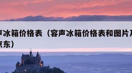 容声冰箱价格表（容声冰箱价格表和图片及价格京东）