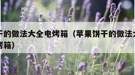 饼干的做法大全电烤箱（苹果饼干的做法大全电烤箱）