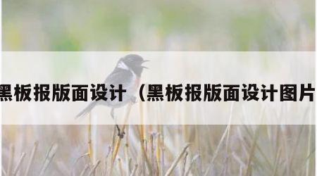黑板报版面设计（黑板报版面设计图片）