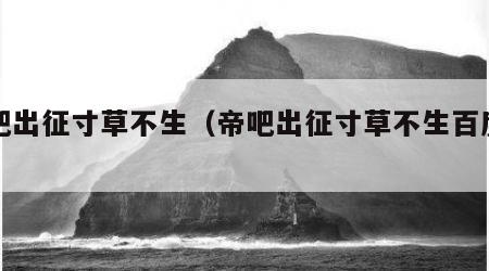帝吧出征寸草不生（帝吧出征寸草不生百度百科）