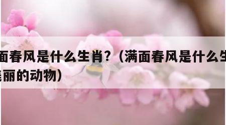 满面春风是什么生肖?（满面春风是什么生肖?美丽的动物）