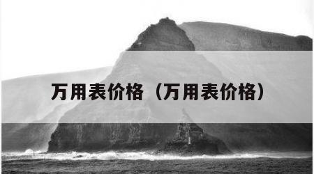 万用表价格（万用表价格）