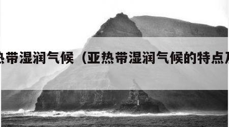 亚热带湿润气候（亚热带湿润气候的特点及分布）