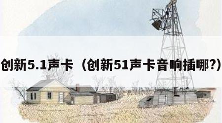 创新5.1声卡（创新51声卡音响插哪?）