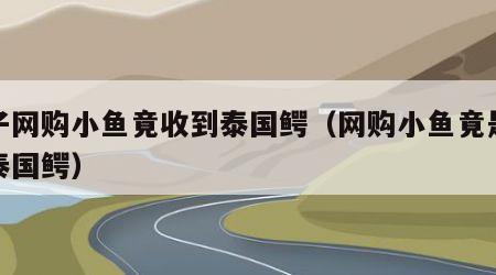 孩子网购小鱼竟收到泰国鳄（网购小鱼竟是凶猛泰国鳄）