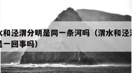 渭水和泾渭分明是同一条河吗（渭水和泾渭分明是一回事吗）