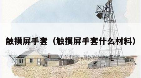 触摸屏手套（触摸屏手套什么材料）