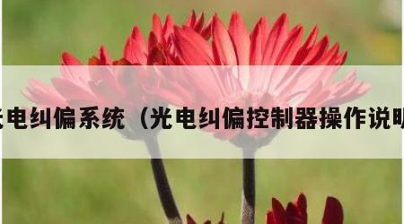 光电纠偏系统（光电纠偏控制器操作说明）