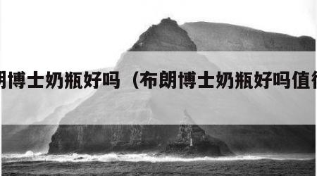 布朗博士奶瓶好吗（布朗博士奶瓶好吗值得买吗）