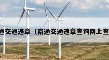 南通交通违章（南通交通违章查询网上查询）