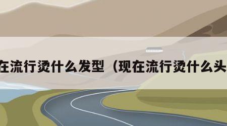 现在流行烫什么发型（现在流行烫什么头发）