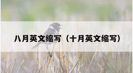 八月英文缩写（十月英文缩写）