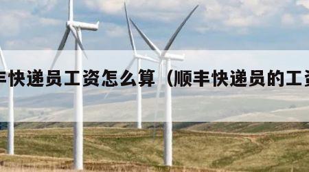 顺丰快递员工资怎么算（顺丰快递员的工资构成）